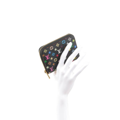 Louis Vuitton Monogram Multicolor Zippy Coin Purse Black Grenade 2 of 7