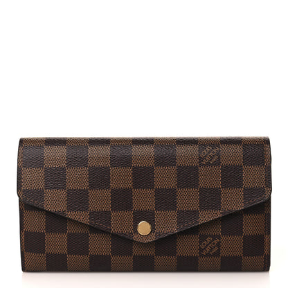 Louis Vuitton Damier Ebene Sarah Wallet NM 1 of 7