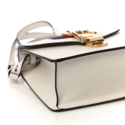 Gucci Calfskin Mini Sylvie Top Handle Bag White 9 of 22