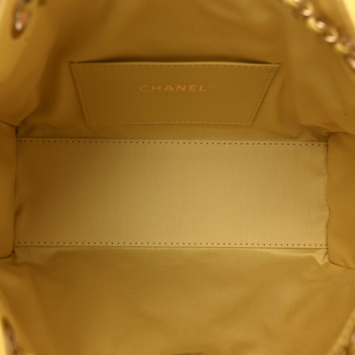Chanel Suede Quilted Mini Chanel 25 Handbag Yellow 5 of 11
