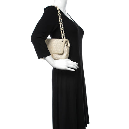 Chanel Jersey Quilted Small Single Flap White 2 of 15