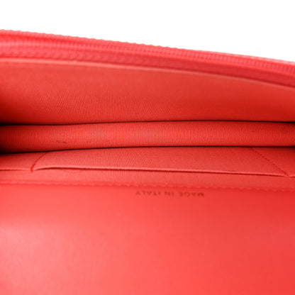 Chanel Lambskin Quilted Chanel 19 Flap Phone Holder With Chain Coral 4 of 10