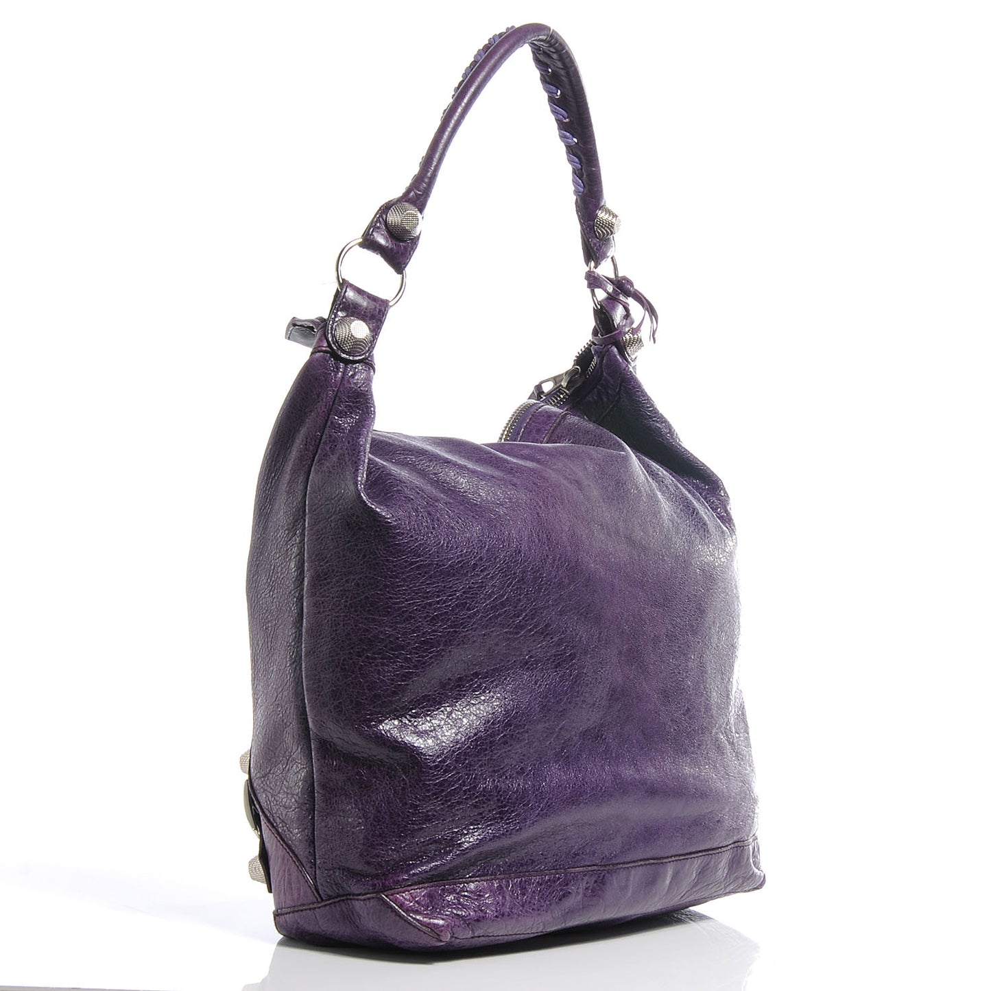 Chevre Giant 21 Silver Hardware Day Hobo Violet