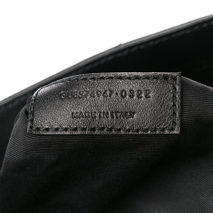 Saint Laurent Calfskin Y Quilted Monogram Monochrome Large Loulou Chain Satchel Black 8 of 12