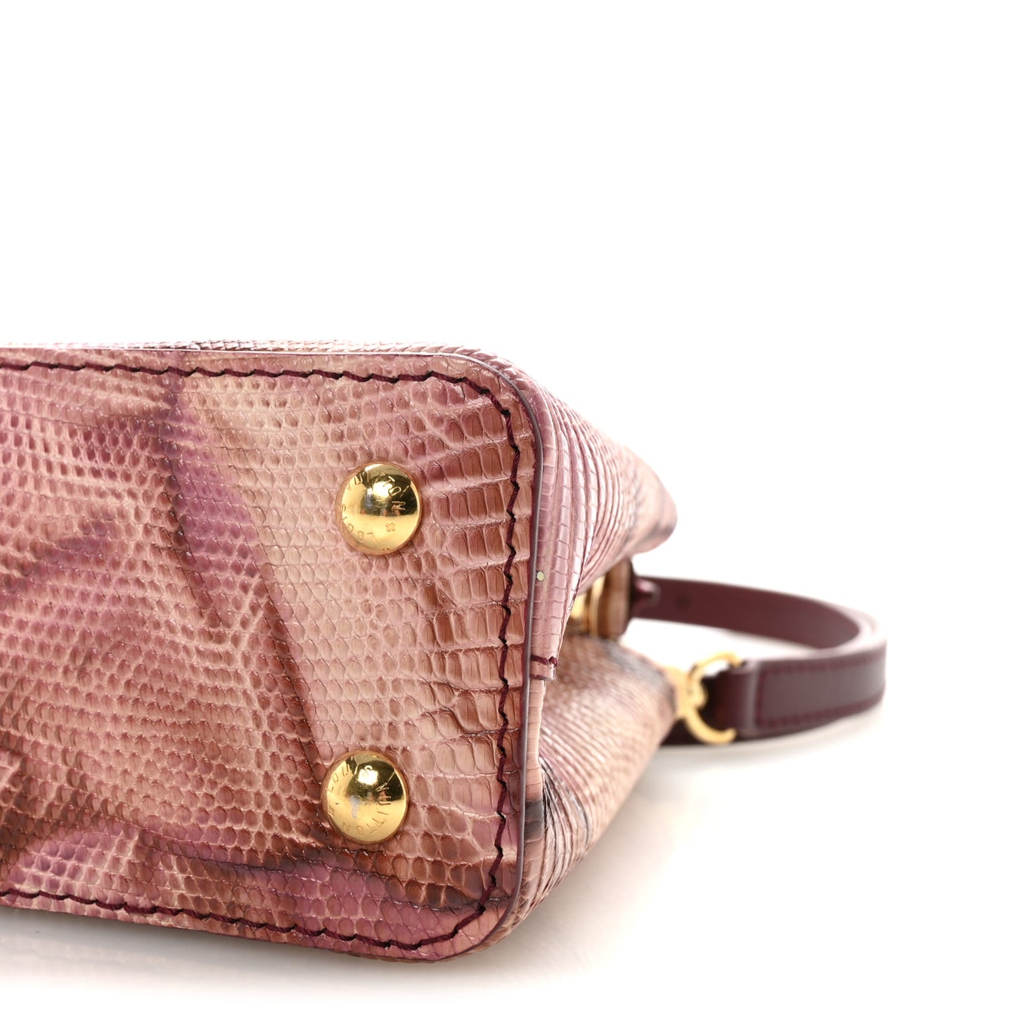 Lizard Mini Capucines Pink Multicolor