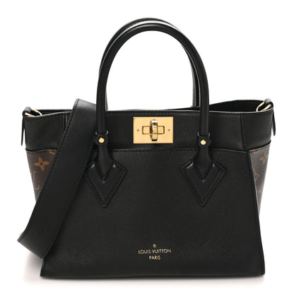 Louis Vuitton Calfskin Monogram On My Side PM Black 1 of 9