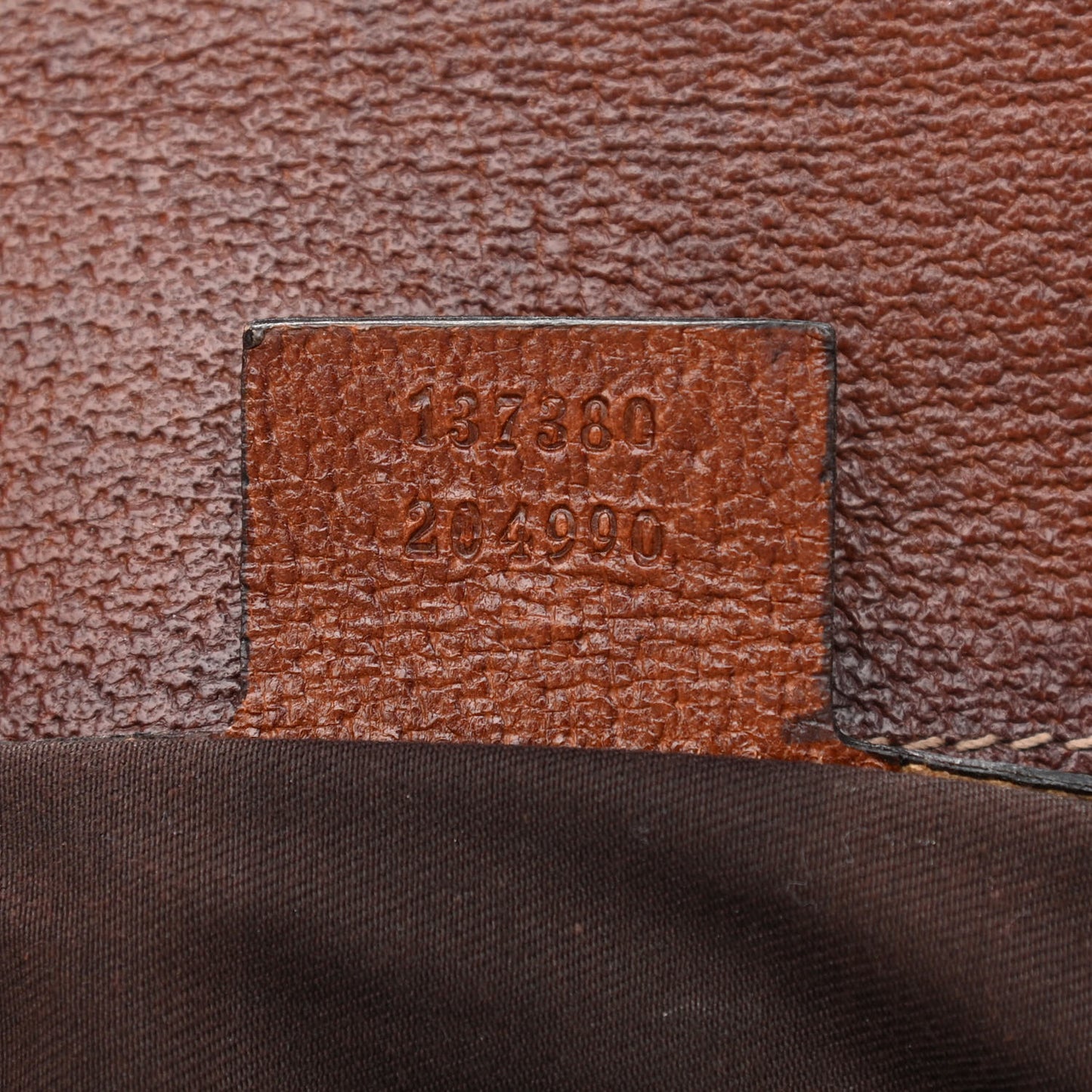 Monogram Canvas Bamboo Top Handle Bag Brown