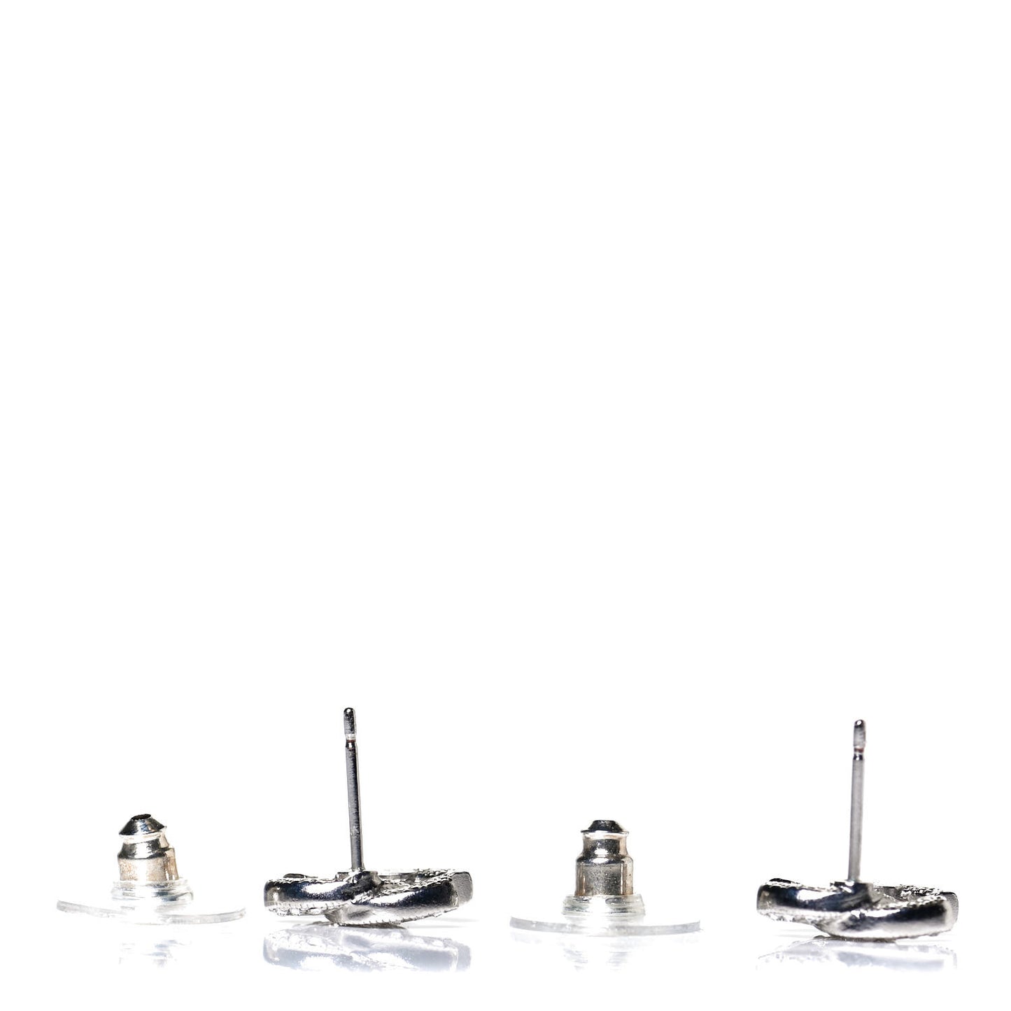 Crystal Mini Timeless CC Earrings Silver