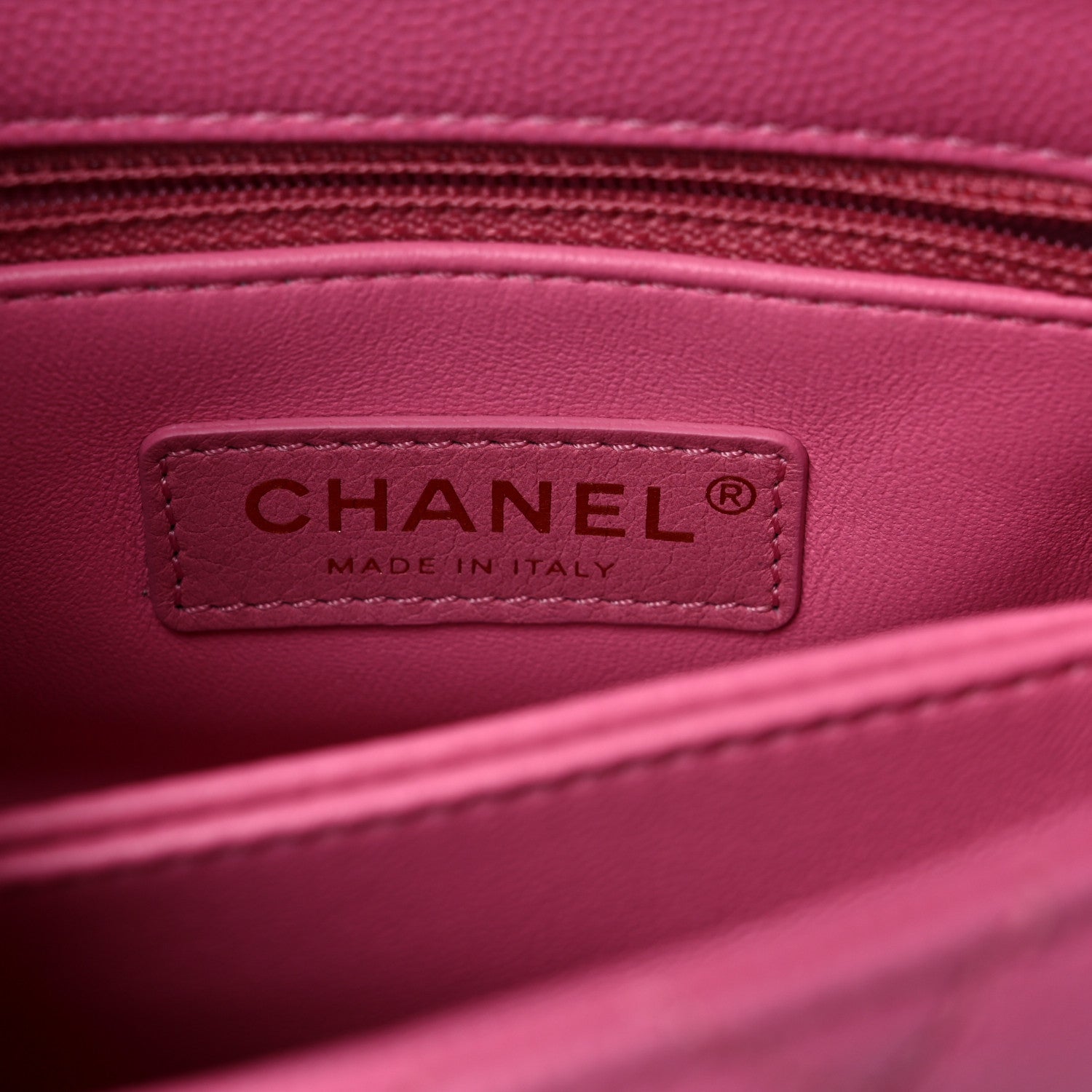 Chanel Caviar Quilted Lizard Embossed Extra Mini Coco Handle Flap Pink 6 of 7