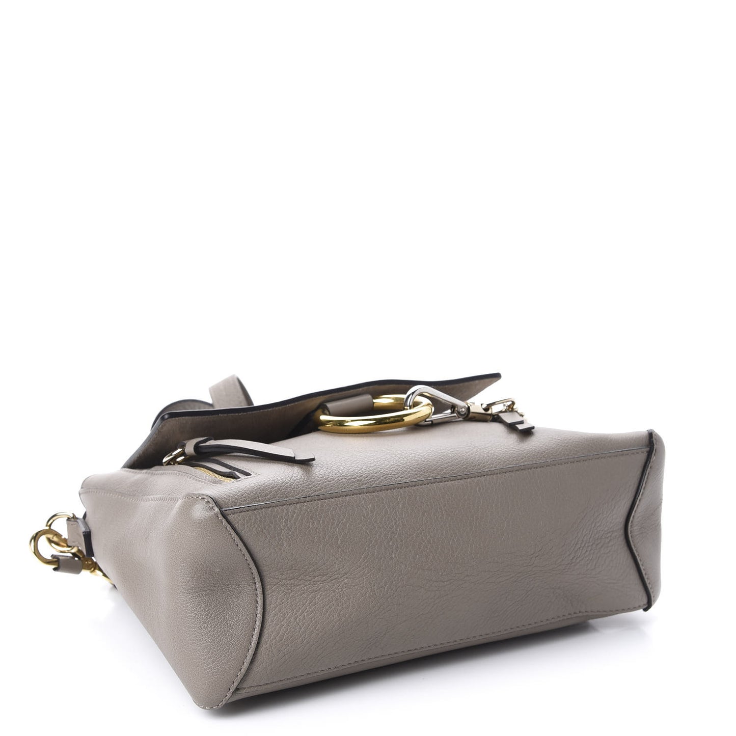 Calfskin Small Faye Day Shoulder Bag Motty Grey
