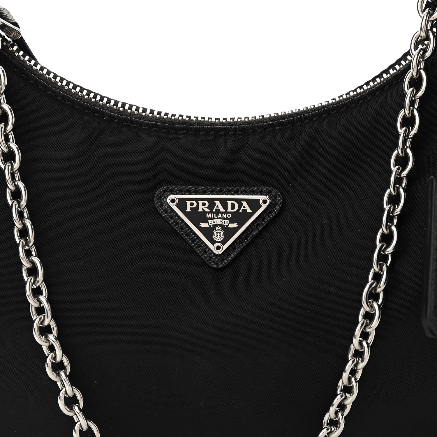 Prada Nylon Re-Edition 2005 Shoulder Bag Black 7 of 9