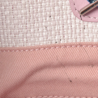 Chanel Canvas Large Deauville Tote White Pink 8 of 10