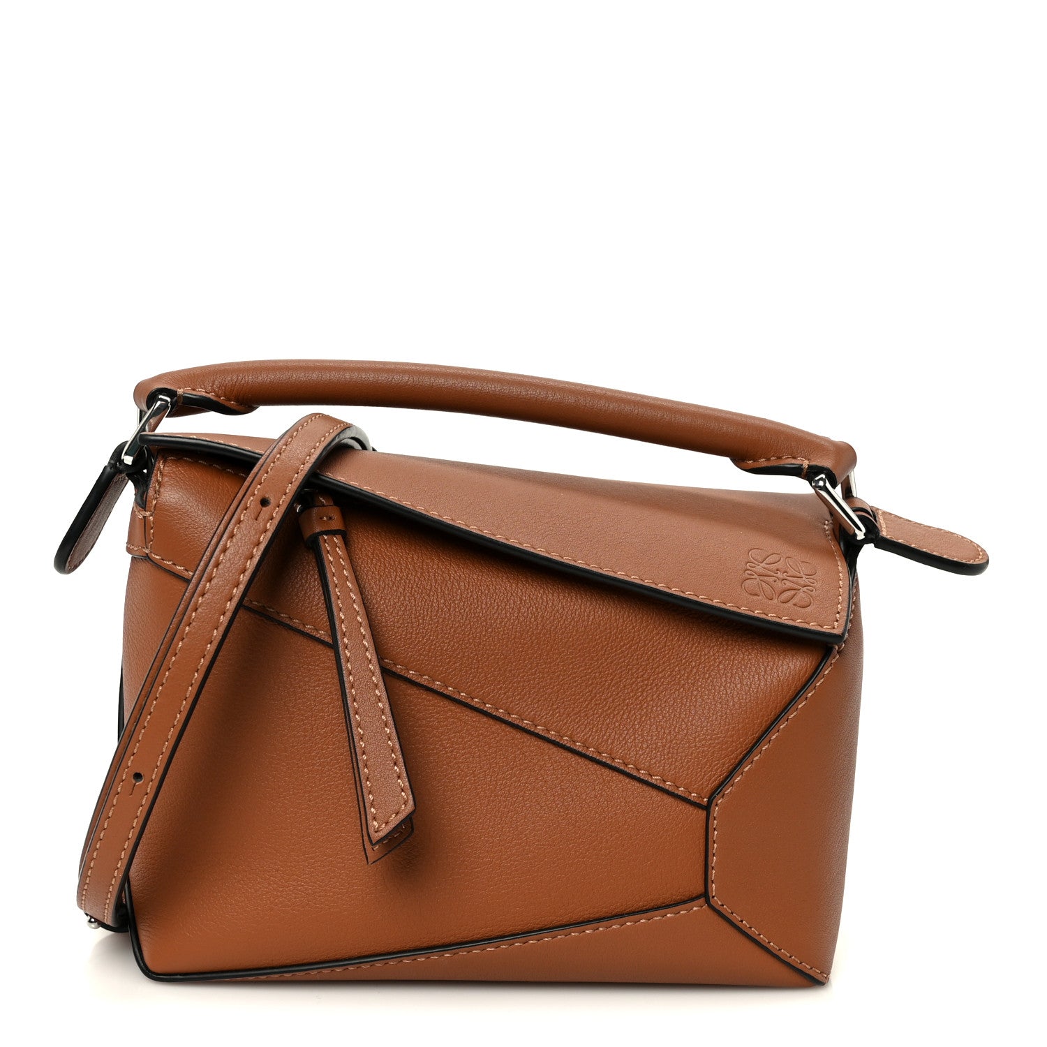 Loewe Calfskin Mini Puzzle Bag Tan 1 of 11