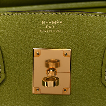 Hermes Chevre Mysore Birkin 30 Vert Anis 6 of 18