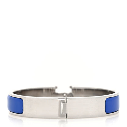 Hermes Narrow Enamel Clic Clac H Bracelet PM Bleu Royal 3 of 5