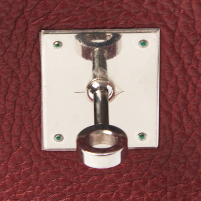 Hermes Taurillon Clemence Birkin 35 Rouge H 22 of 30
