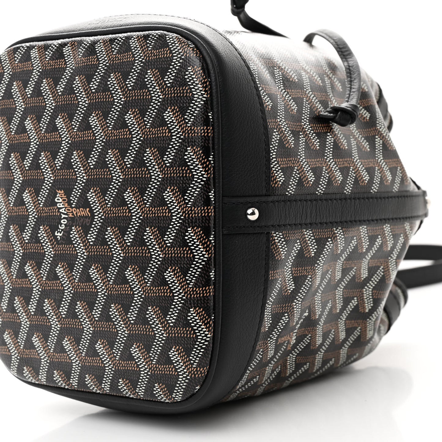 Goyardine Petit Flot Bucket Bag PM Black