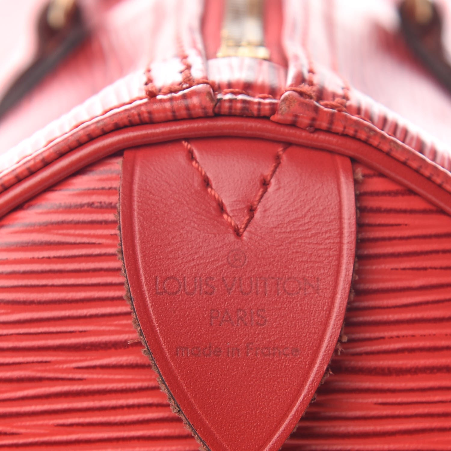 Louis Vuitton Epi Speedy 30 Castillan Red 6 of 10