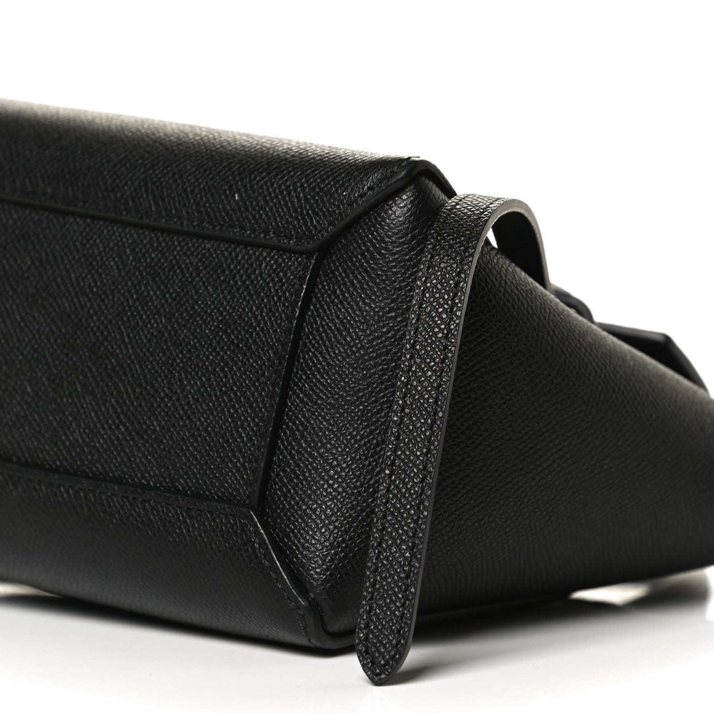 Grained Calfskin Nano Belt Bag Black