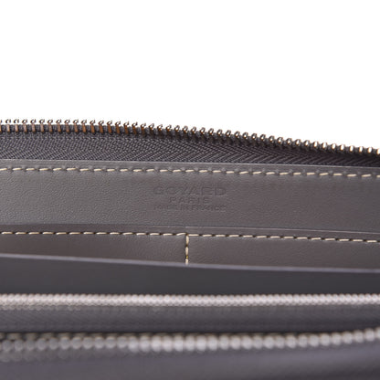 Goyard Goyardine Matignon Zip Around GM Wallet Grey 6 of 8