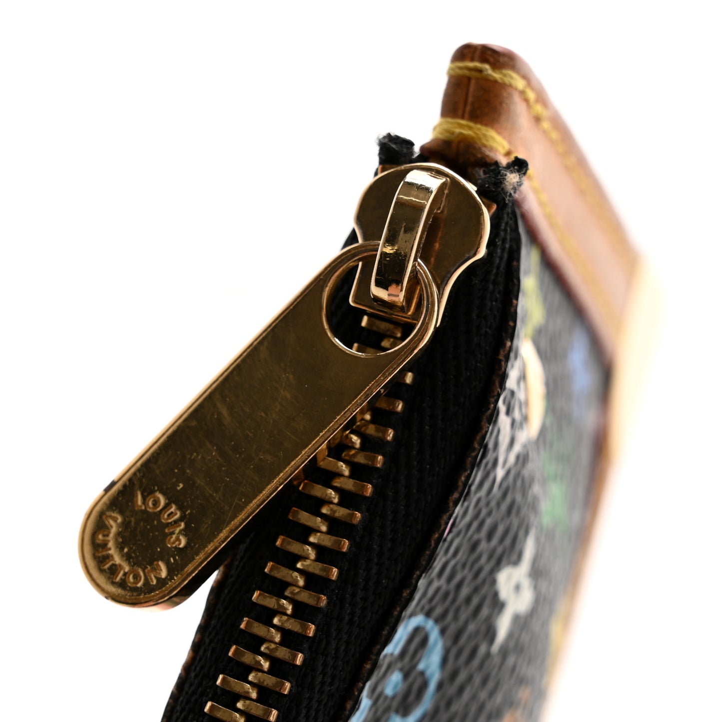 Monogram Multicolor Key Pouch Black