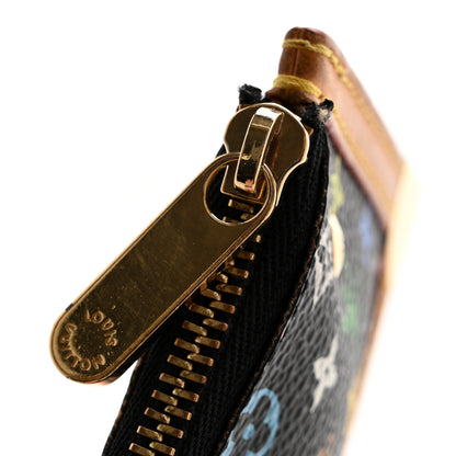 Louis Vuitton Monogram Multicolor Key Pouch Black 8 of 10