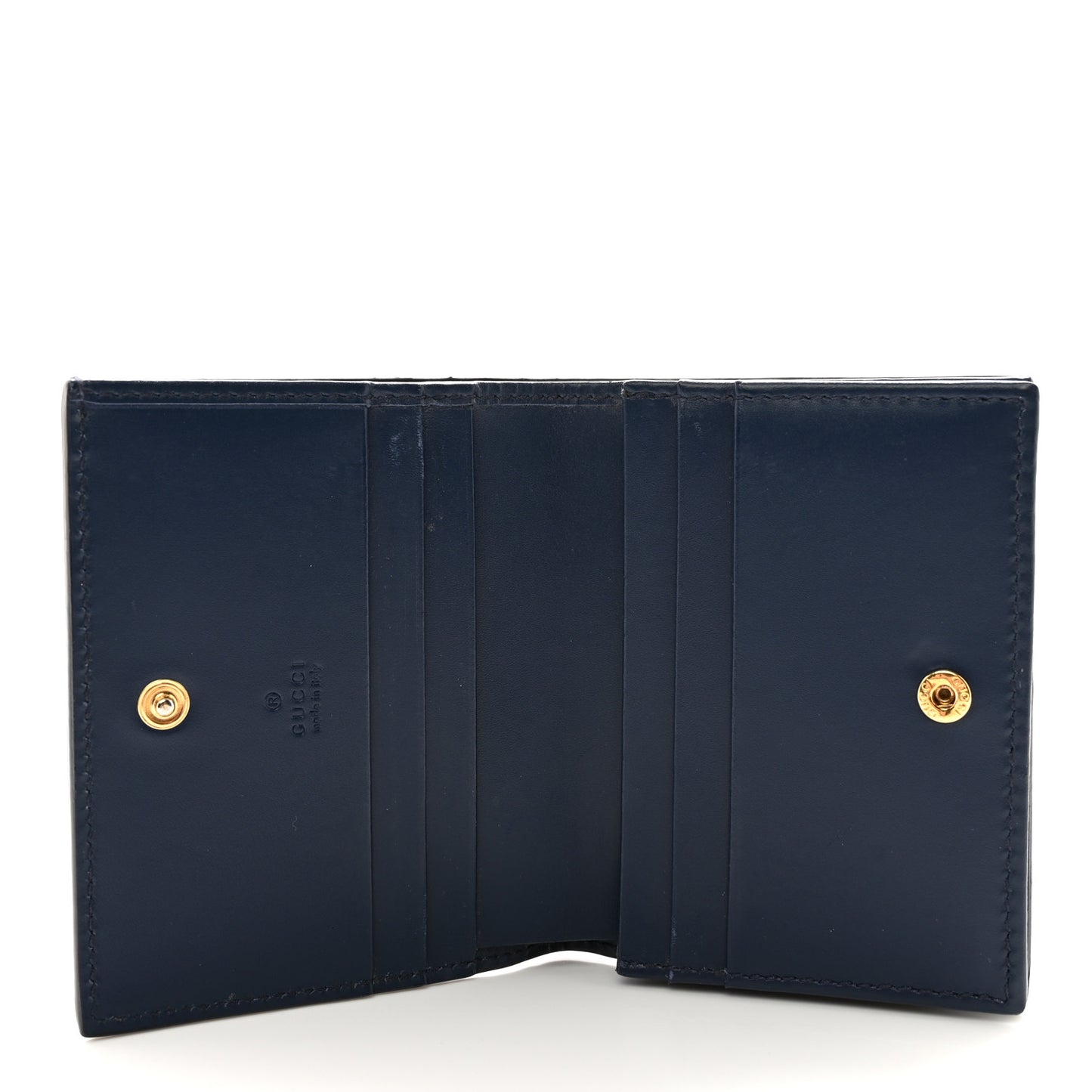 Guccissima Card Case Wallet Blue