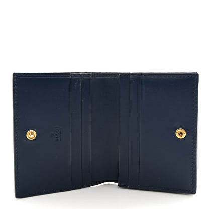 Gucci Guccissima Card Case Wallet Blue 5 of 13