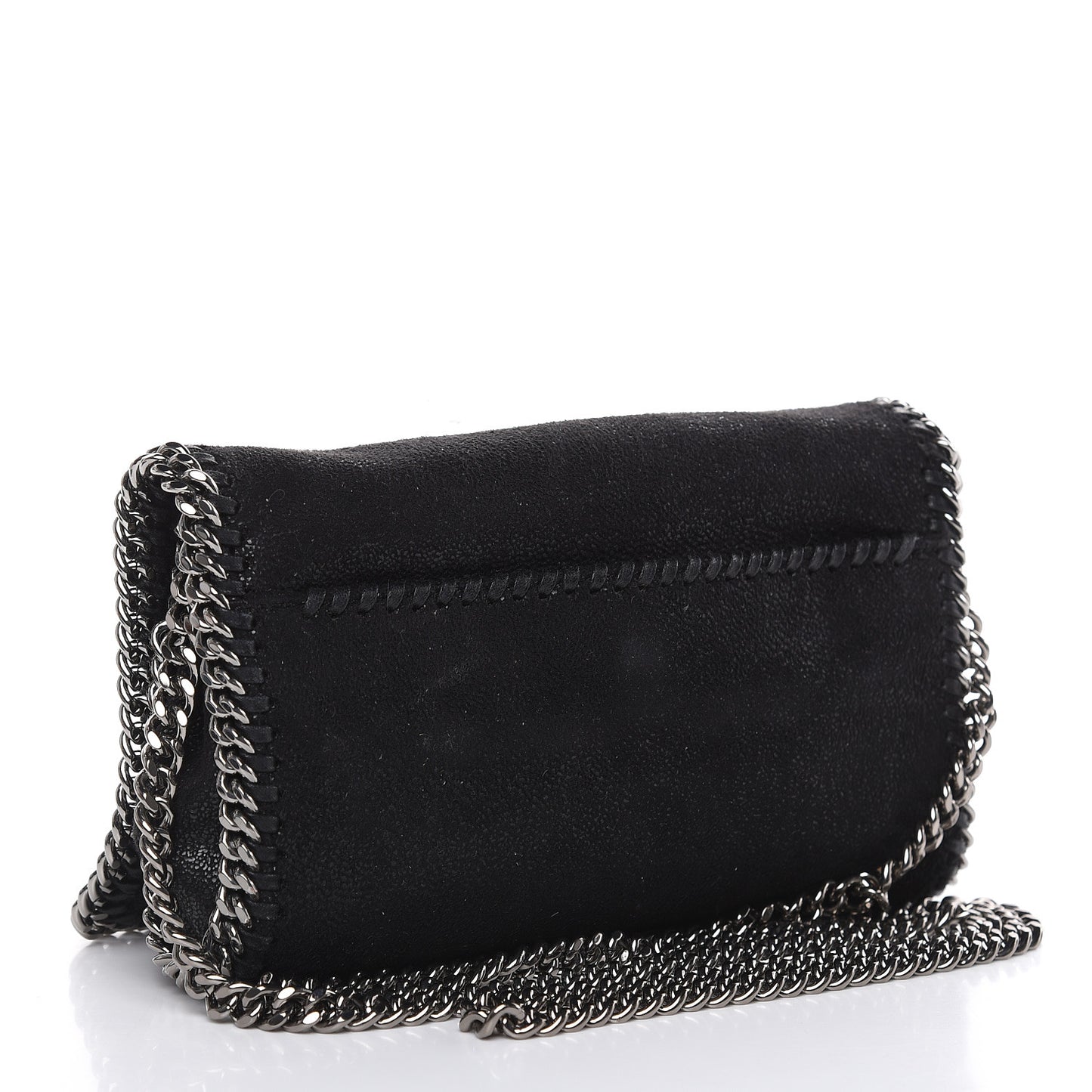 Shaggy Deer Falabella Crystal Embellished Crossbody Bag Black