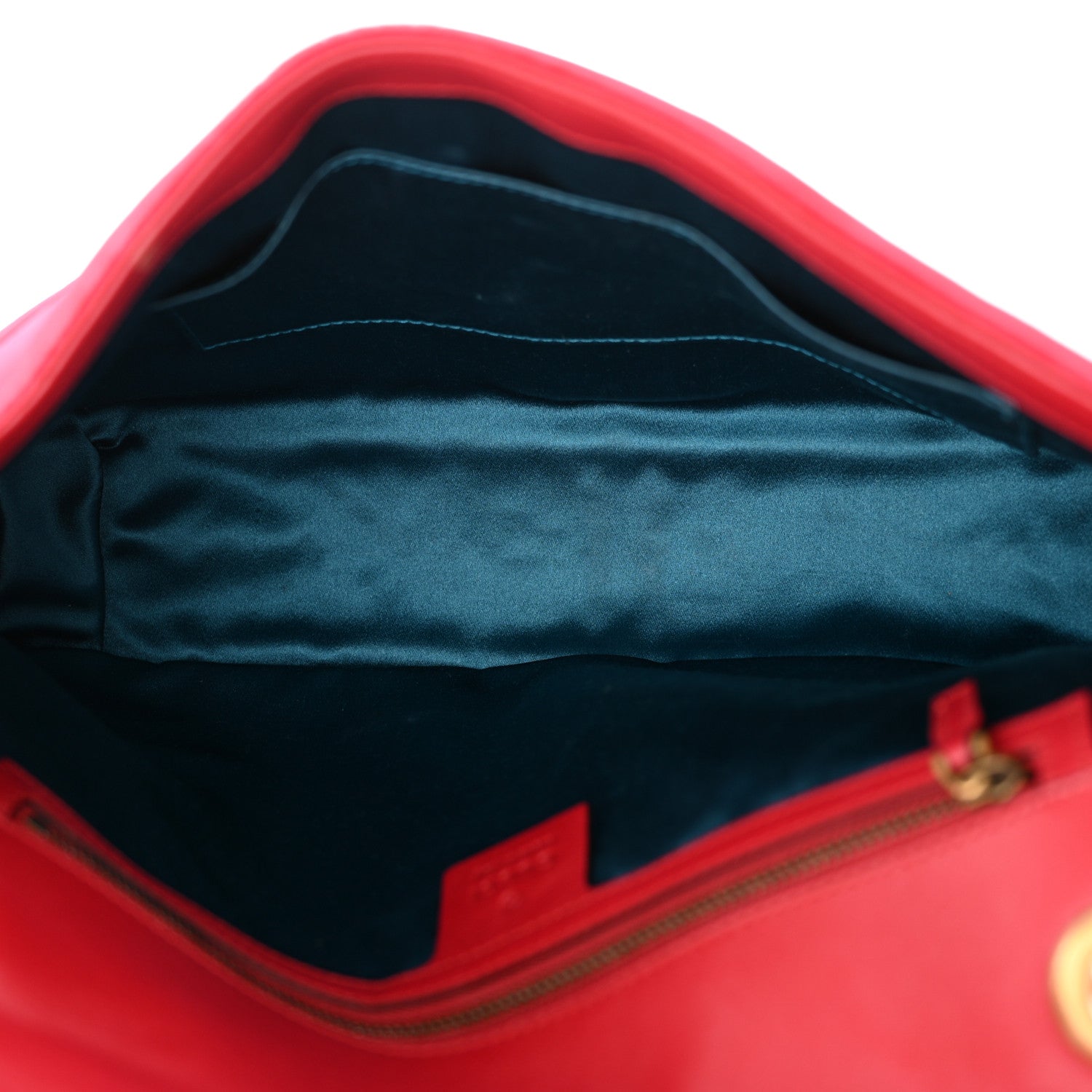 Gucci Velvet Matelasse Medium GG Marmont Shoulder Bag Hibiscus Red 5 of 14
