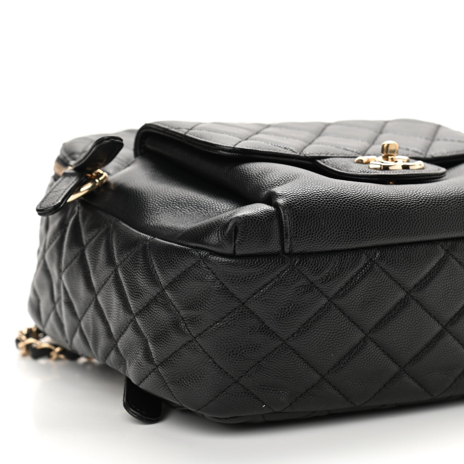 Chanel Caviar Quilted Medium Zip Around Backpack Black 9 of 11