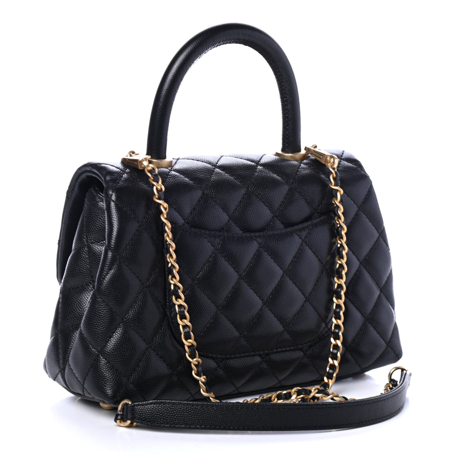 Chanel Caviar Quilted Mini Coco Handle Flap Black 2 of 4