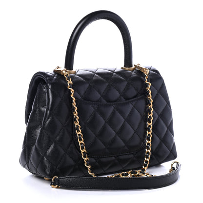 Chanel Caviar Quilted Mini Coco Handle Flap Black 2 of 4