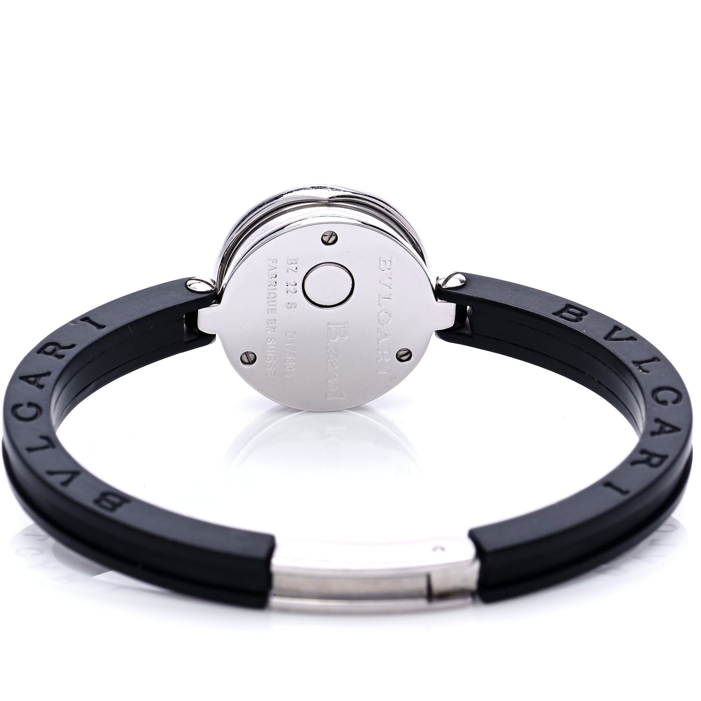 Stainless Steel Rubber 22mm B.zero1 Quartz Watch Black