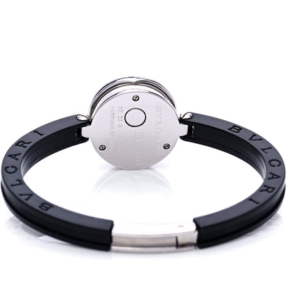 Bulgari Stainless Steel Rubber 22mm B.zero1 Quartz Watch Black 4 of 5