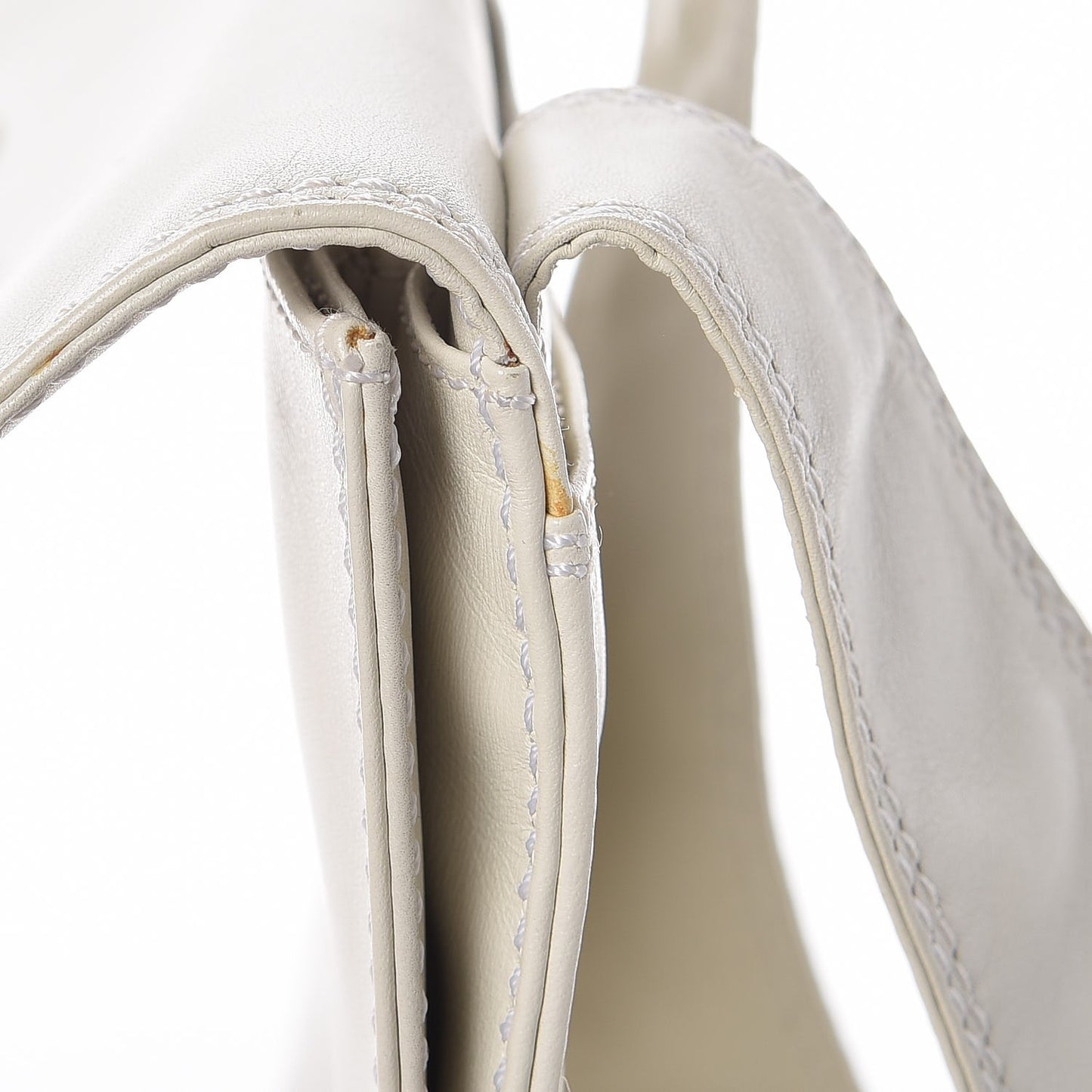 Calfskin CC Crossbody White