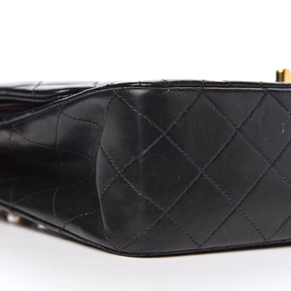 Chanel Lambskin Quilted Medium Double Flap Black 8 of 14