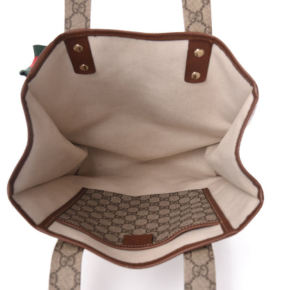 Gucci GG Plus Monogram Small Signature Web Loop Vertical Tote Light Brown 5 of 18