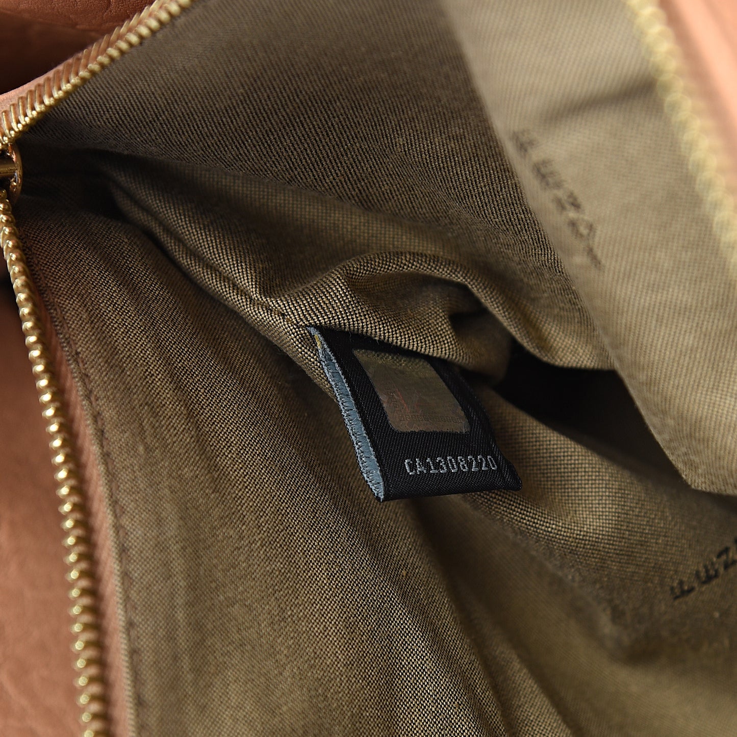 Crinkled Lambskin Mia Tote Camel