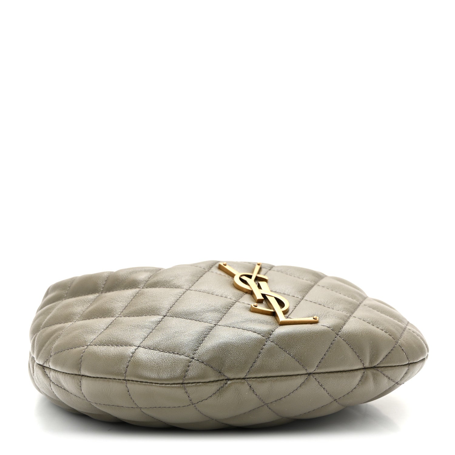 Saint Laurent Lambskin Quilted Icarino Bag Dark Strong Moss 4 of 10