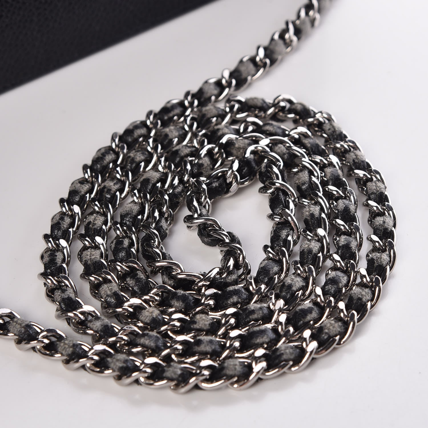 Chanel Caviar Timeless CC Wallet On Chain WOC Black 8 of 18