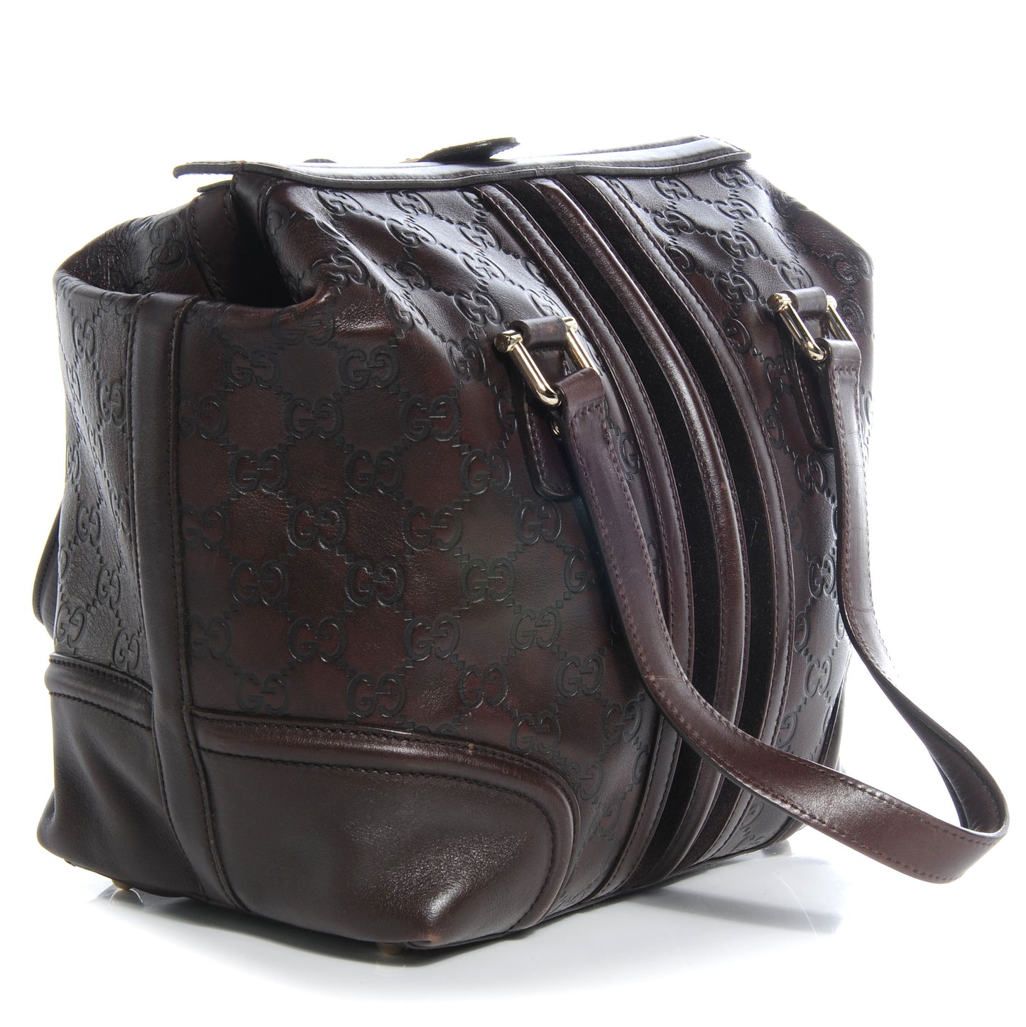 Guccissima Treasure Boston Dark Brown