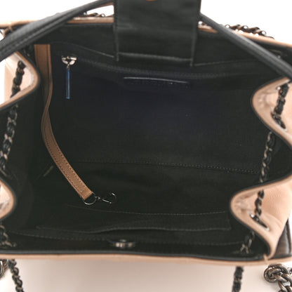 Chanel Caviar Quilted Medium CC Bucket Bag Beige 5 of 10
