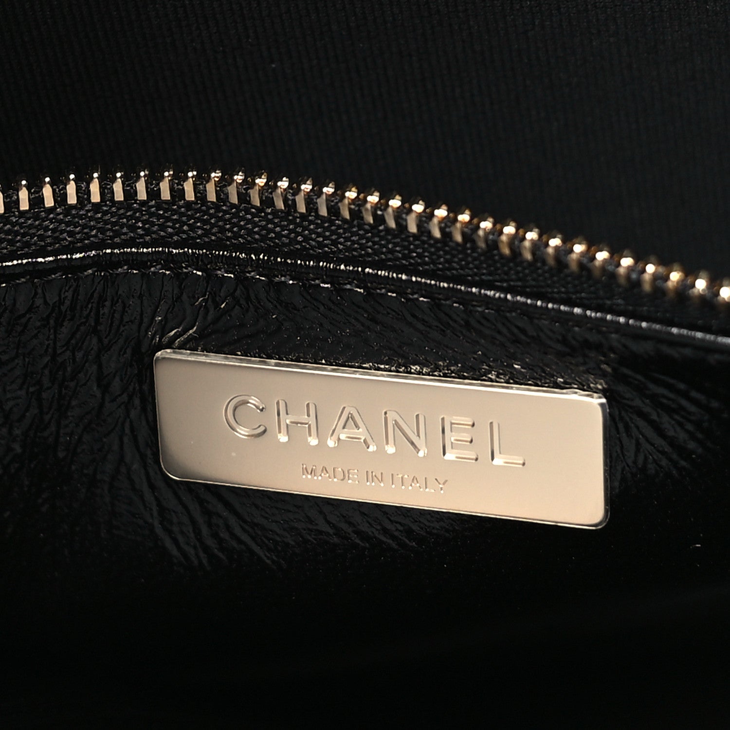 Chanel Shiny Lambskin Quilted Small 31 Shopping Bag Black 6 of 10
