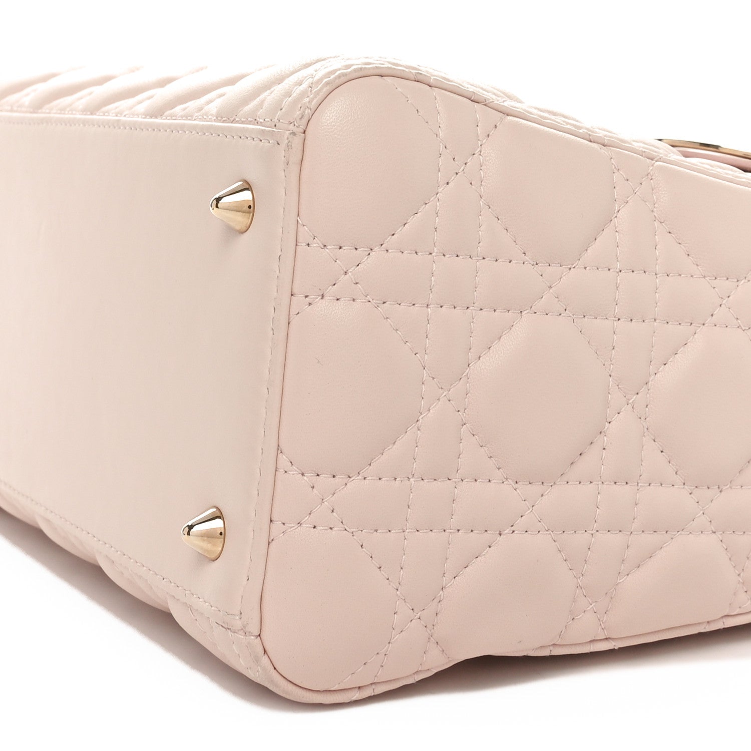 Christian Dior Lambskin Cannage Medium Lady Dior Light Pink 10 of 11
