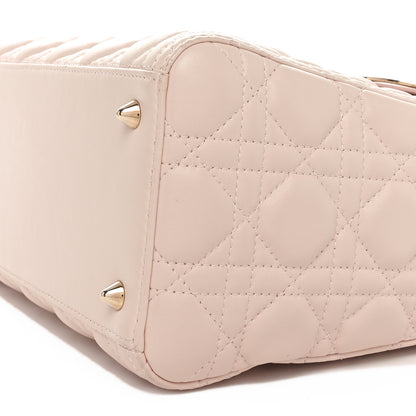 Christian Dior Lambskin Cannage Medium Lady Dior Light Pink 10 of 11