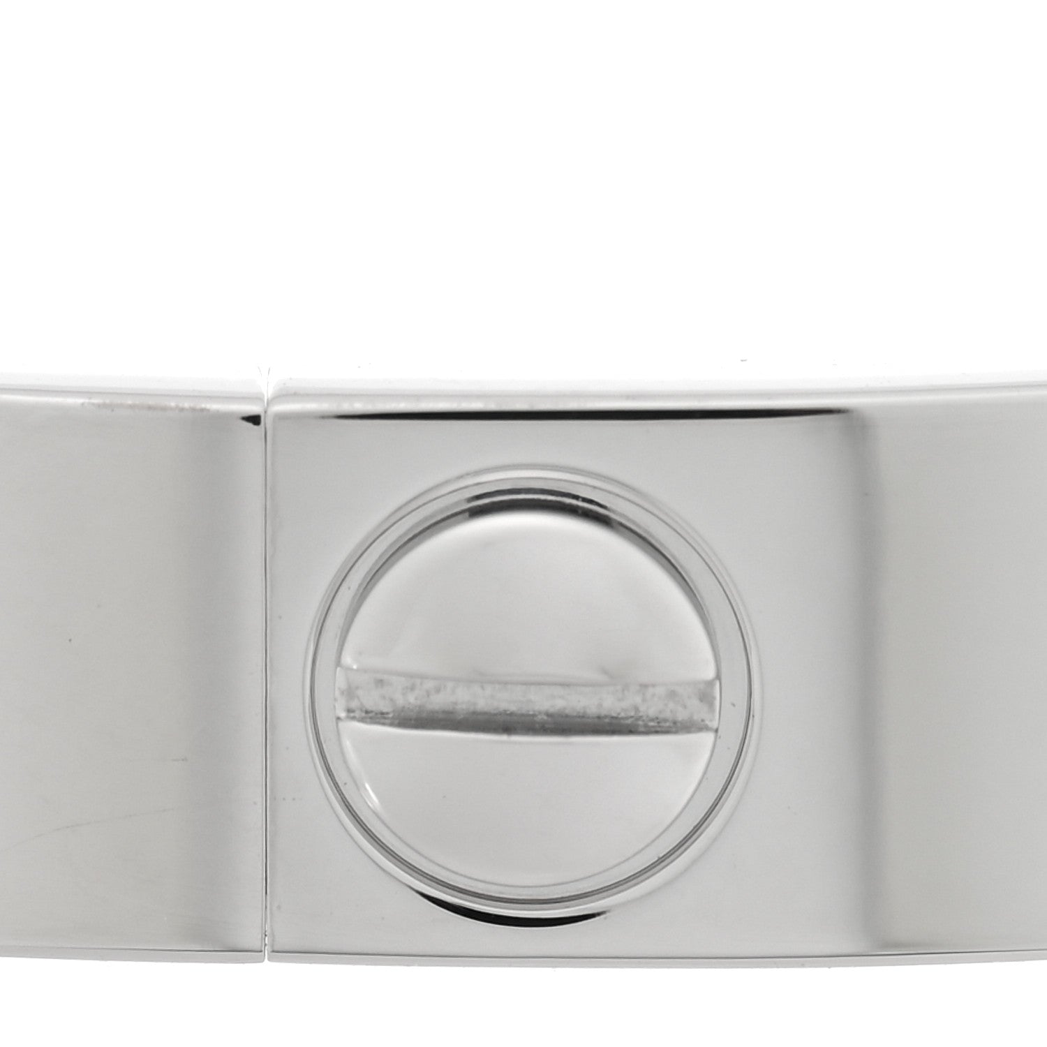 Cartier 18K White Gold 4 Diamond Love Bracelet 17 4 of 6