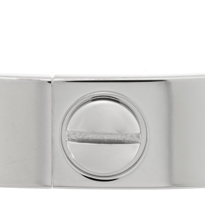 Cartier 18K White Gold 4 Diamond Love Bracelet 17 4 of 6