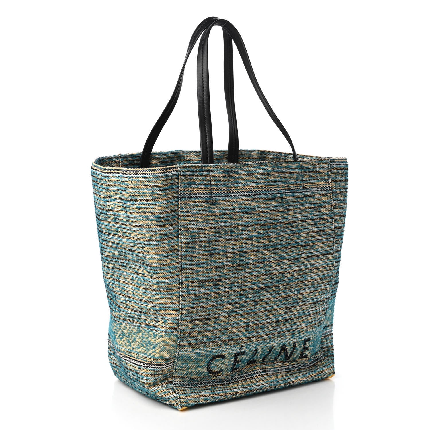 Celine Tweed Phantom Cabas Tote Blue 3 of 9