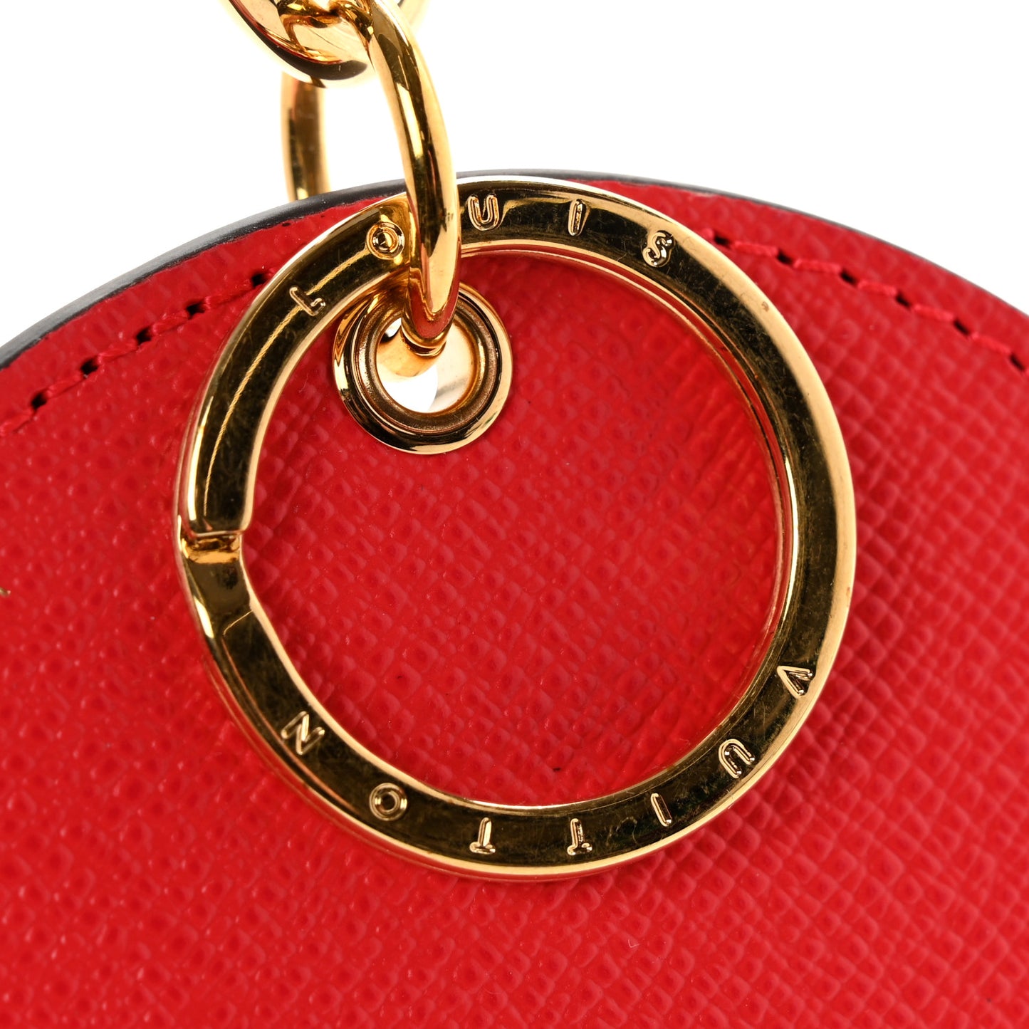 Monogram 2021 Christmas Animation London Bag Charm Key Ring Red